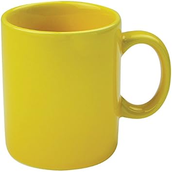 Omniware 1010111 Classic Mugs, Set of 4, 11 oz, Yellow