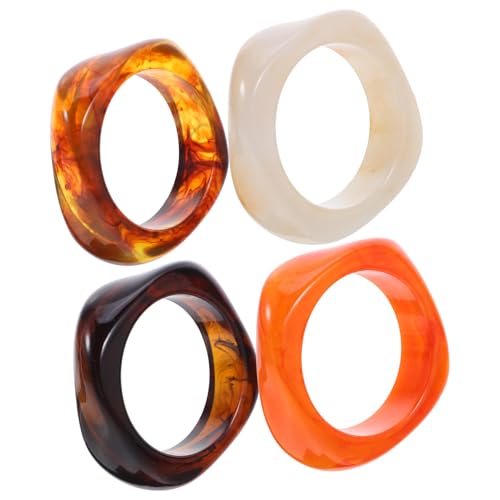 Bracelets joncs épais en acrylique irréguliers : bijoux géométriques et accessoires pour femme