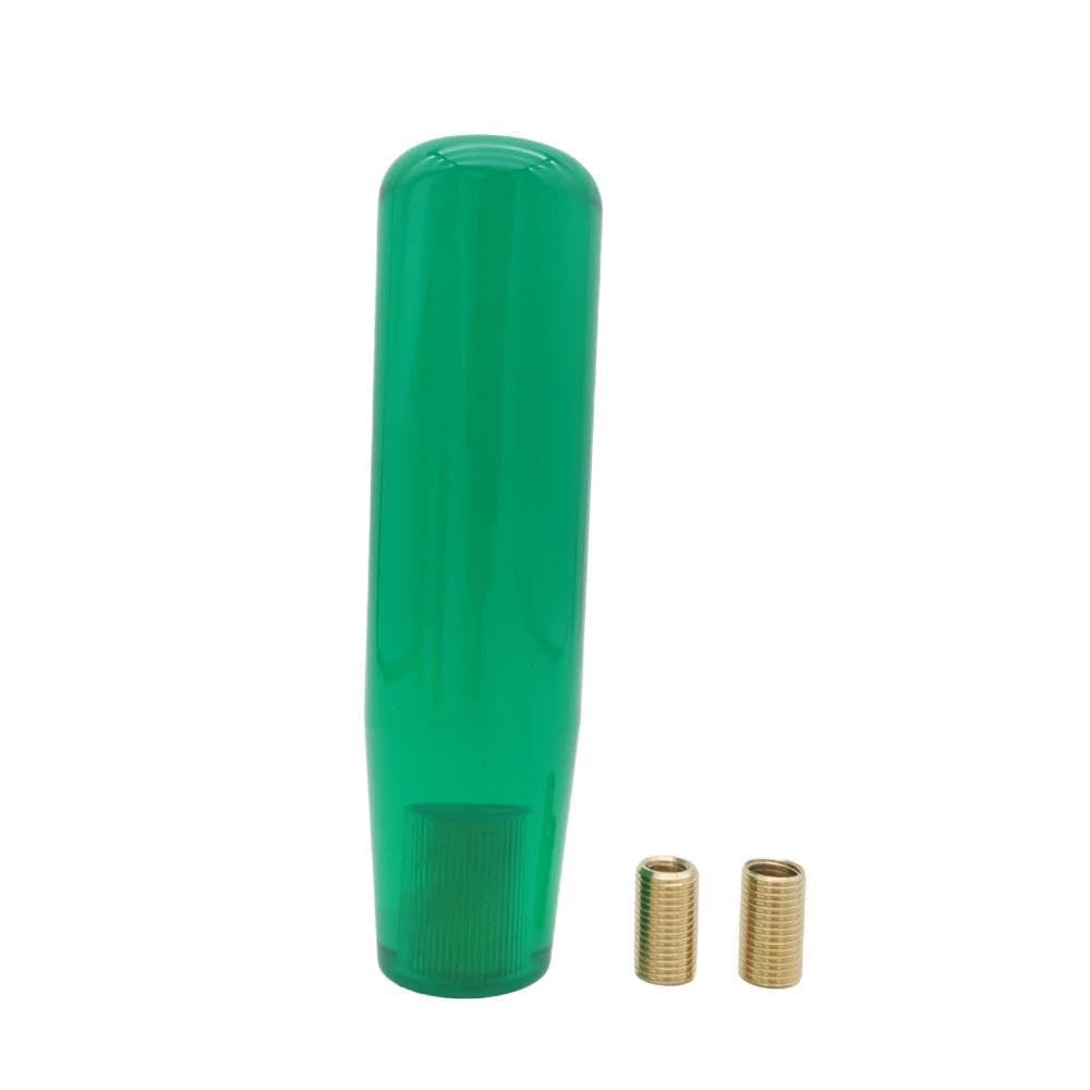 HYASDBWE Marble Style 20/15/10CM Gear Shift Knob Acrylic Shifter Knobs Stick Shift Knobs with 3 Adapter for Manual Car Gear Shifter Parts(Green,15CM)