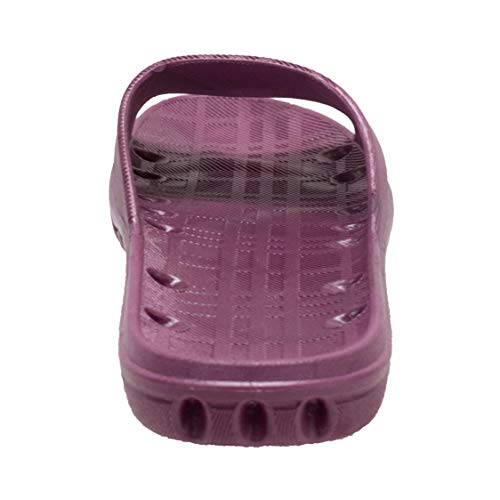 Ad Tec Women’s PVC Slide Sandal Shower Drainage Holes Comfortable, Non-Slip and Quick Dry, Casual Indoor/Outdoor Slippers3