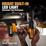 Alloyman 775Ft-lbs(1000N.m) Cordless Impact Wrench, 1/2 inch Power Torque Wrench, 2-Mode Speed,Electric Impact Gun with 2 x 4000mAh Battery, Charger and 5 Sockets - Image 5