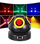 Podiumverlichting met bewegende kop, 70 W, 4 stuks RGBW LED-lampkralen met hoge helderheid en gouden diafragma ...
