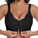 Women's Daisy Bras Front Snap Closure No Underwire Comfortable Soft Seamless...