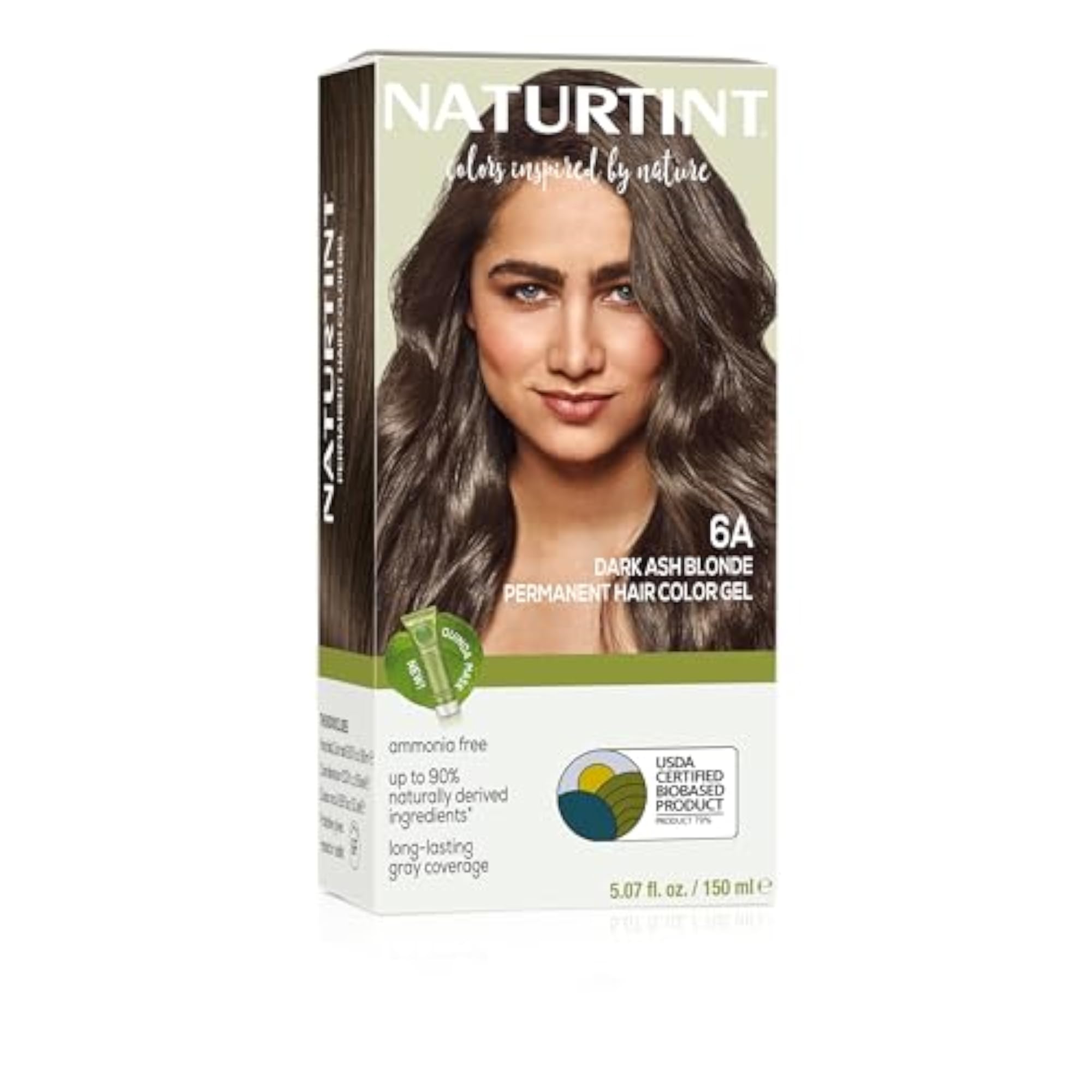 Permanent Hair Color, 6A Dark Ash Blonde, Vibrant and Long-Lasting