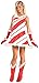Forum Novelties Women's Miss Candy Cane Costume, Red/White, Standard