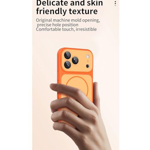 Coque silicone pour iPhone Air orange avec lanière pour vos sorties - 4