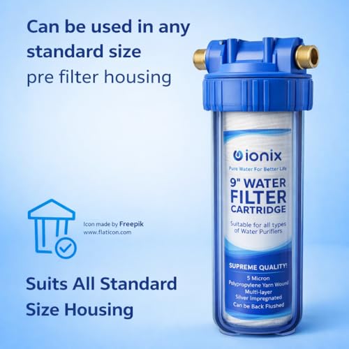 Image of IONIX Thread Candle 9 inch + Inline Filter /Pre Filter for All Standard 10 Inch Pre Filter Housing (4)