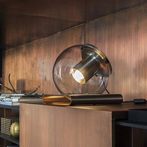Oluce Special Table Lamp The Globe Antique Gold