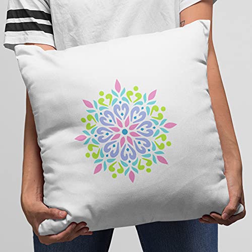 SWAGSTATION Mandala Stencils - 6x6 Inch Dot Painting Tools, Large Mandala Art Painting Kit 1