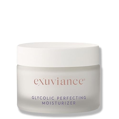 EXUVIANCE Crema hidratante perfeccionadora glicólica para iluminar y rejuvenecer la noche, no comedogénico, sin aceite, 1.59 oz.
