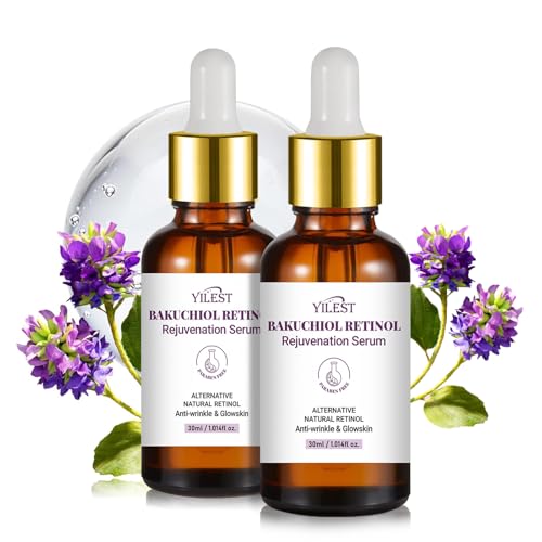 Bakuchiol Retinol Serum with Vitamin C & Hyaluronic Acid - 2 x 30ml (2 Pack)