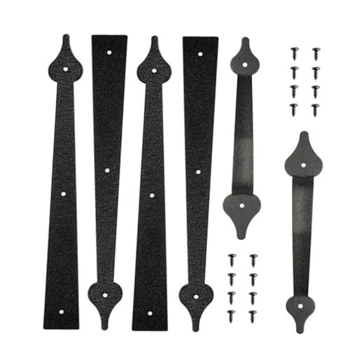 BESTonZON 頑丈な炭素鋼製ガレージドアヒンジ 家具用耐久丁番 防錆加工済み 取付簡単で長持ちするスライド丁番