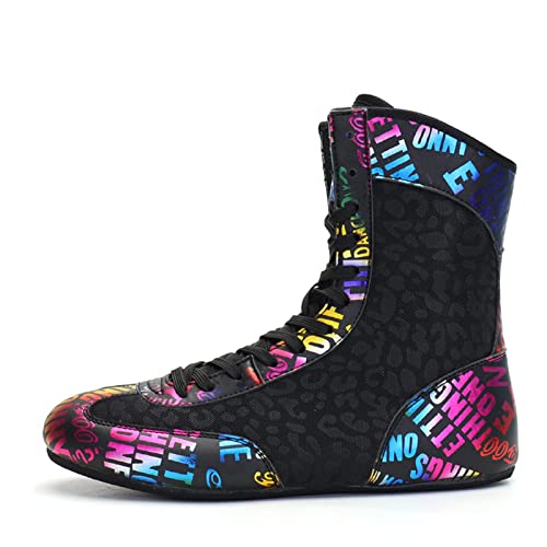 Women Men Wrestling Shoes Fashion Boxing Gym Trainers High Top Weightlifting Fitness Sneakers Comfortable Bodybuilding Shoes2