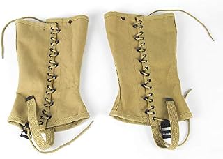 OLEADER Replica WW2 U.S. M1936 Dismounted Leggings, Boot Gaiters, Soldier Canvas Puttee Khaki