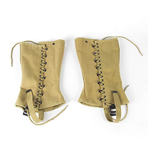 OLEADER Replica WW2 U.S. M1936 Dismounted Leggings, Boot Gaiters, Soldier Canvas Puttee Khaki