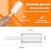 20 Rollen (1200 Blatt) Fusselrolle, mit 2 Griffe und 2 Staubschutz, Ideal als Fusselrolle tierhaare, Fusselbürste kleidung oder lint roller für Kleidung, Fusselroller, Bett,Sofa,Katzen- und Hundehaare