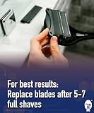 BakBlade Zestaw 6 Wymiennych Ostrzy DRYglide Ze Stali Nierdzewnej - Kompatybilne Z Golarkami Do Pleców - Ciała BaKblade 2.0, 3.0-2.0 Elite - Do Golenia Na Mokro - Na Sucho