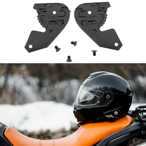 Viseras de casco JHM-802 con base de repuesto para parabrisas frontal de moto 7
