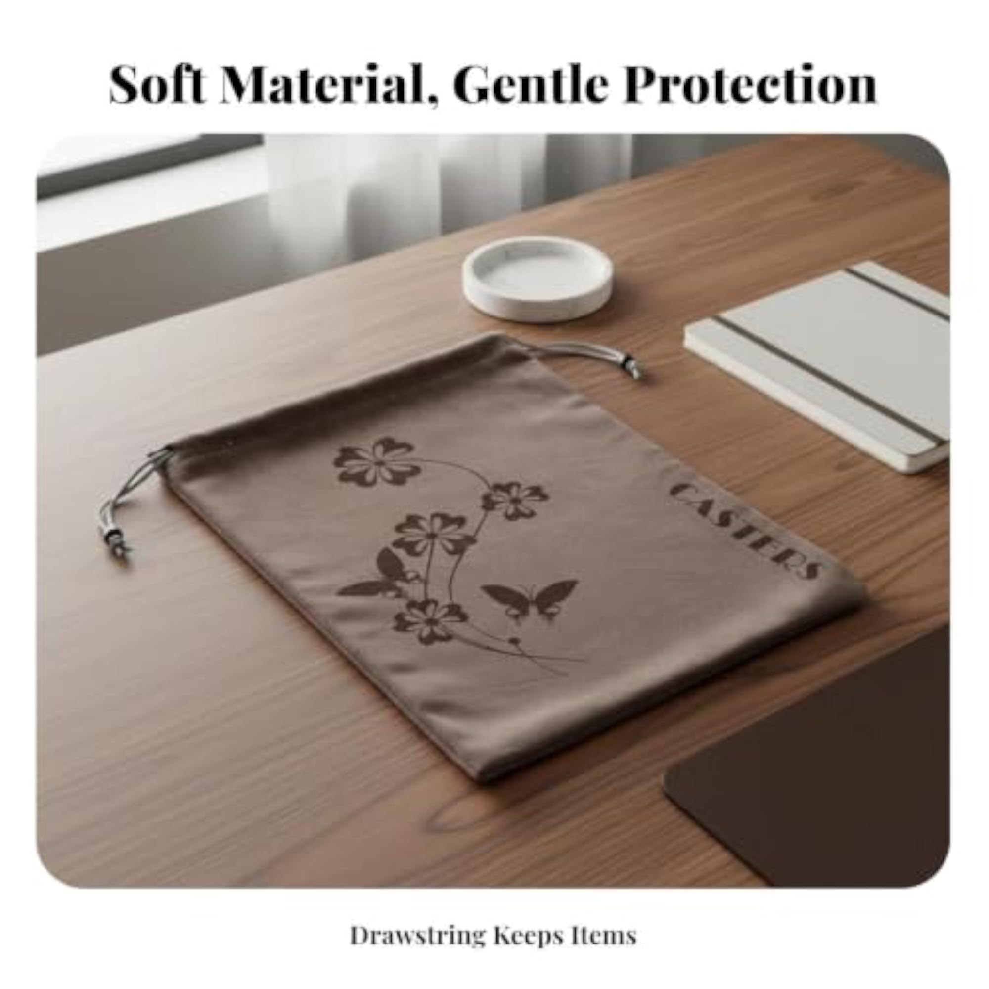 Versatile Velvet Drawstring Pouch for Storage