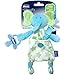 Chicco Pocket Buddies Soft Pacifier Holder-Lovey, Soothing Plush Toy Animal 0m+, Elephant