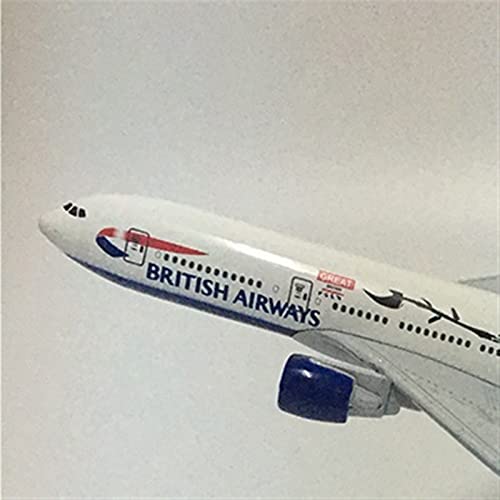 Modelo de avión Boeing B777 sin montaje réplica de metal duradera que no pierde color 7
