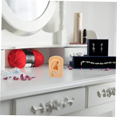 Suporte de brincos de silicone para modelo de orelha, ferramentas de guarnição, suporte de silicone,