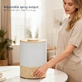MEGAWISE 3,5 l Cool Mist Humidifier, 2-pak małych nawilżaczy do sypialni i biura, cicha praca, regulowane wyjście z mgły, kompaktowa konstrukcja do domu, biurka i domu