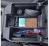 TOPINSTALL 4 Compartments Full Size Tray Compatible with 2019-2022 GMC Sierra Chevy Silverado 1500 and 2020-2023 Silverado/Sierra 2500HD 3500HD Full Console w/Bucket Seats ONLY