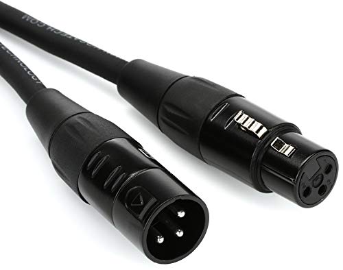 Hosa HMIC-030 Pro Microphone Cable, REAN XLR3F to XLR3M, 30 Feet
