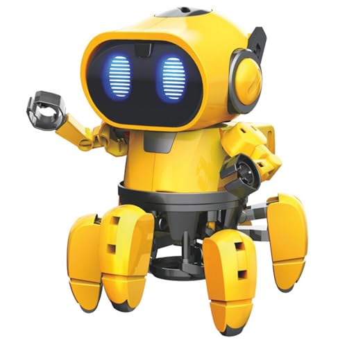 Velleman Robot éducatif Tobbie avec 2 Modes et 6 Pattes, kit STEM interactif pour Adolescents et Adultes, Jouet robotique avec lumière et Son, Fonctionne...