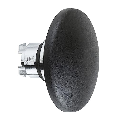 Schneider Electric Harmony XB4 Drucktastenkopf Ø 22 mm, Schwarz Federrückstellung Pilzkopf Verchromtes Metall, IP66