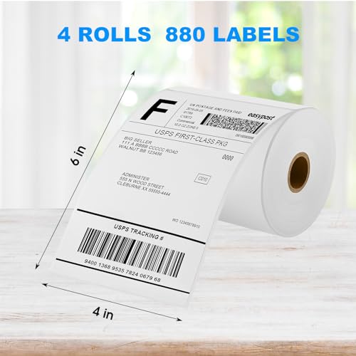Maxgear MAXGEAR-THERMAL LABEL 4X6 INCH 4ROLL 4 Inch X 6 Inch Thermal Shipping Labels, Compatible With Dymo 1744907 Labelwriter 4Xl, Thermal Internet Postage Labels thumb #2