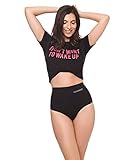 Channo Braga Tanga Faja Mujer Reductor Abdomen Sin Costuras Doble Capa. Braguita Tanga Moldeador Reafirmante (Negro, M)