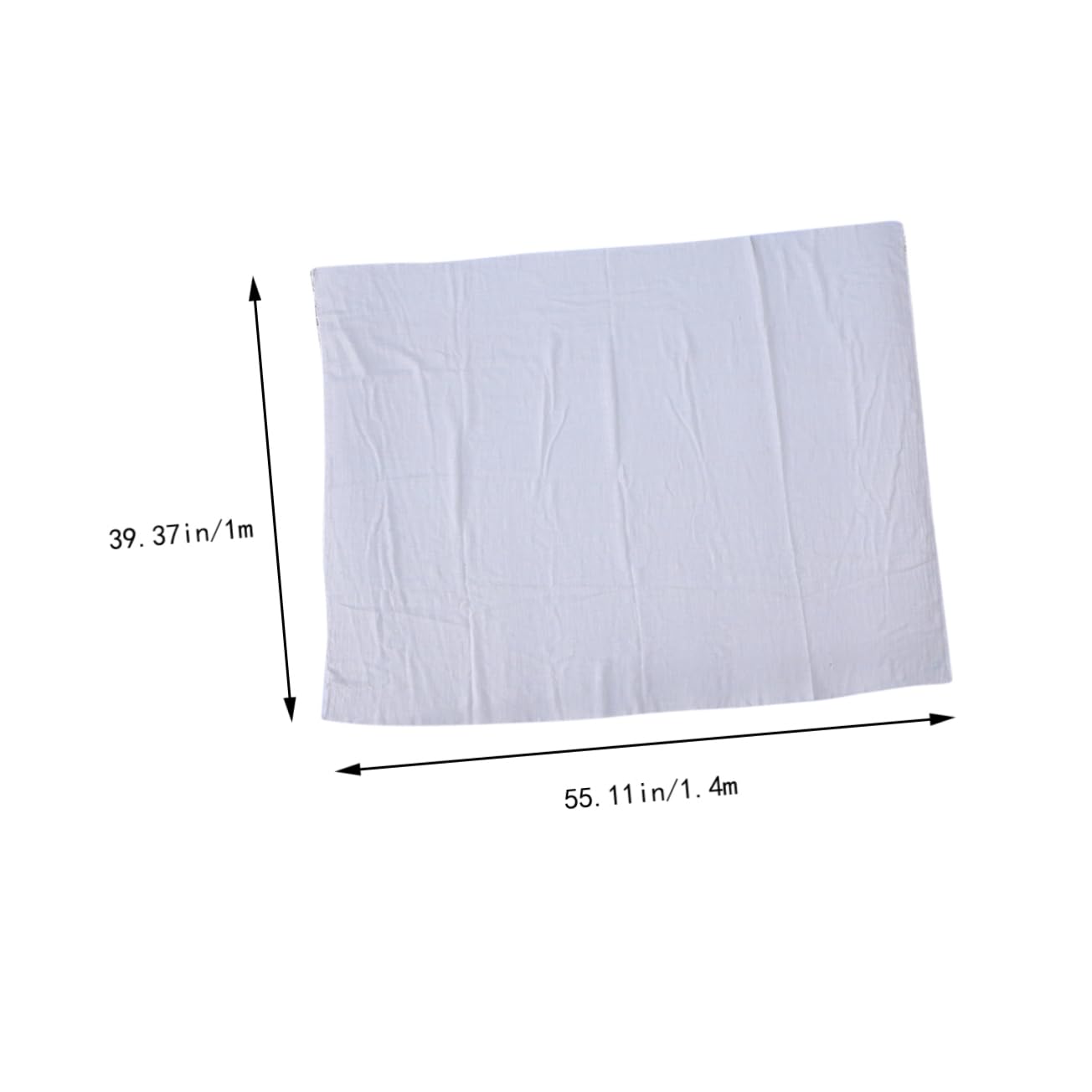 IWOWHERO Cotton Crepe Fabric Natural Soft Sturdy Linen Fabric for Item 22 Light Grey