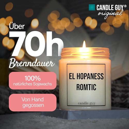 Bougie parfumée artisanale candle guy El Hopaness Romtic luxe durable - 3