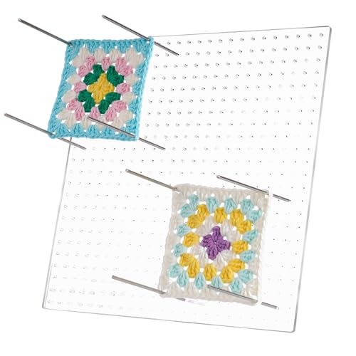 Planche de blocage en acrylique transparent NiHome : finissez vos tricots avec précision