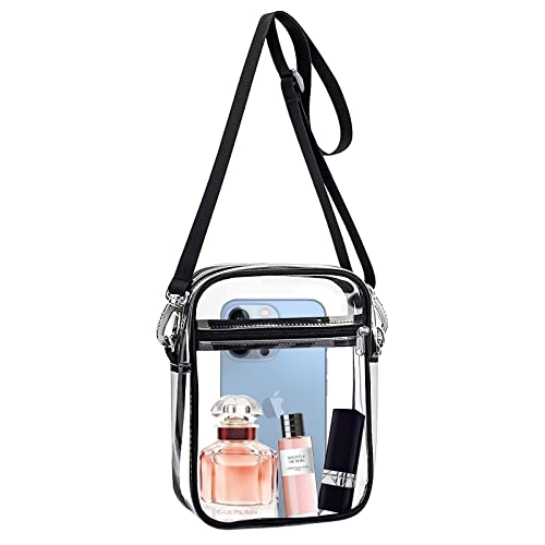 Clear Purses for Women Stadium, Clear Bag Stadium Approved, Clear Crossbody Bag for Concerts, Festivals, Small
