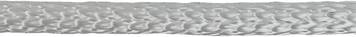 3/16 inch White Dacron Polyester Rope - 500 Foot Spool | Solid Braid - Industrial Grade - High UV and Abrasion Resistance - Low Stretch