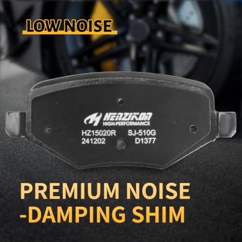 Image of Ceramic Rear Brake Pads Compatible with Select Ford Flex /Taurus /Edge /Explorer /Police Interceptor Utility;For 2011-2015 Lincoln MKX;2009-2012, 2016 Lincoln MKS;2010-2019 Lincoln MKT(D1377)