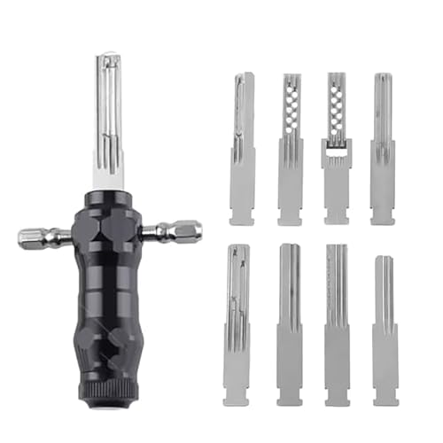 Tubular Lock Pick Set: 9-in-1 Precision Unlocking Tool for Locksmiths, Fits Most TubularLocks (1set)