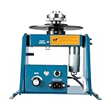 Rotary Portable Welding Positioner Turntable Table, 15W DC Motor, 2-10RPM Adjustable Speed, 0-90° Tilting, 22.05 lbs Capacity, Welding Equipment for Tubes and Flanges