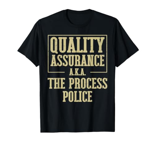 Funny Quality Assurance QA Tester QC QA Manager T-Shirt, Men, Black, X-Large
