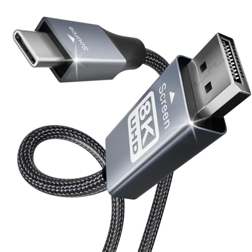 BENFEI Kabel USB-C na DisplayPort 6 stóp (4K przy 60 Hz 2K przy 144 Hz), kabel USB typu C do DisplayPort [kompatybilny z Thunderbolt 3/4] z iPhone 15 Pro/Max, MacBook Pro/Air 2023, iPad Pro, iMac, S23