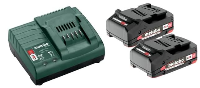 metabo Basis Set mit 2X 18V 2 0Ah Li-Power Akku & SC 30 Charger