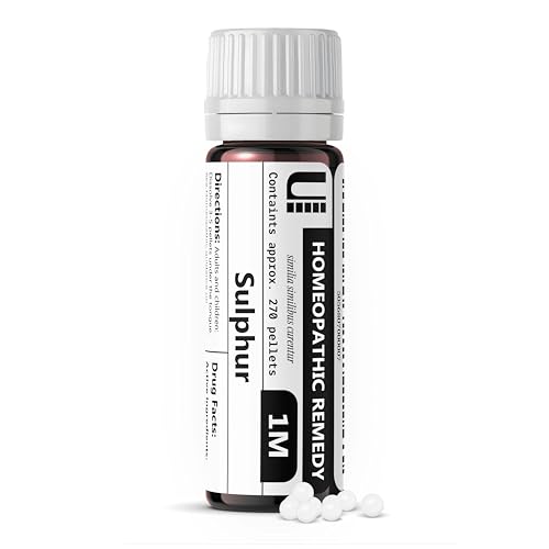 Sulphur 1M Homeopathic Remedy, 270 Pellets