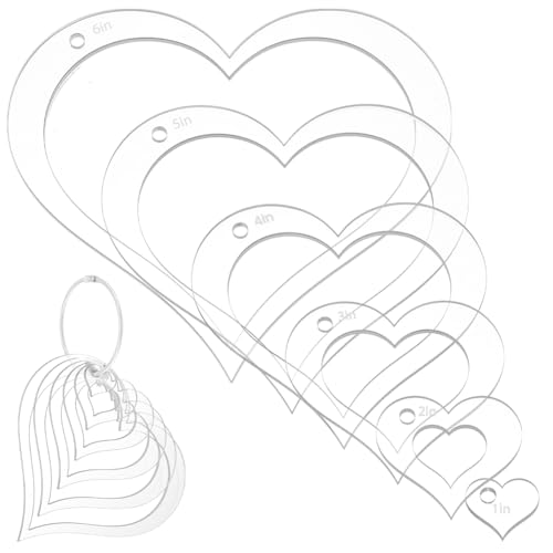 NBEADS Acrylic Quilting Templates Set with Hinged Rings