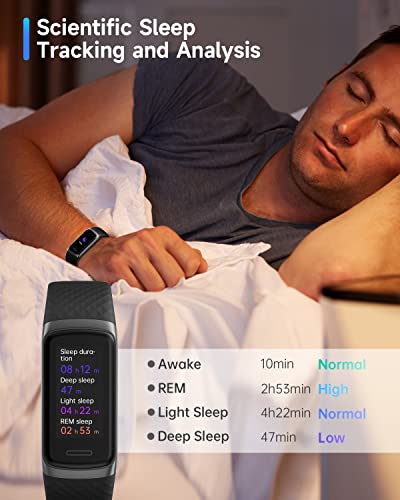 Toobur Fitness Tracker Watch With Heart Rate/Blood Oxygen/Sleep Monitor 14 Sport Modes Ip68 Waterproof Step Counter Android & Ios Compatible Activity Wrist Band For Men Women Ladies #TOP3