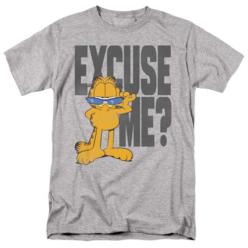 T-shirt Garfield Excuse Me haut décontracté parfait pour flâner à la maison le week-end