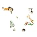 Rainbow Fox Lovely Blooms Zoo Nursery Children's Room Decorative Wall Stickers (RF001)