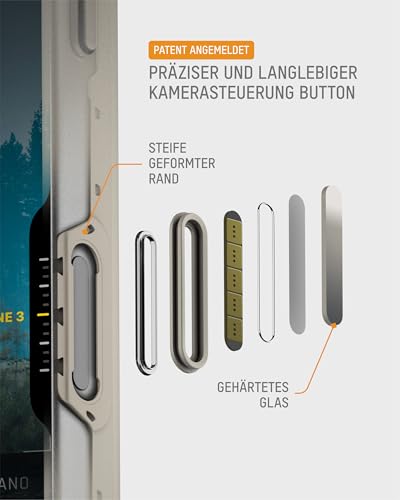 Mous für iPhone 17 Pro Limitless Hülle, Kompatibel mit MagSafe, Vollständiger Kameraschutz, Stoßfest, Stein – Ansicht 5